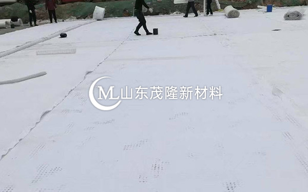 《運城機場航站區改擴建工程》土工布施工